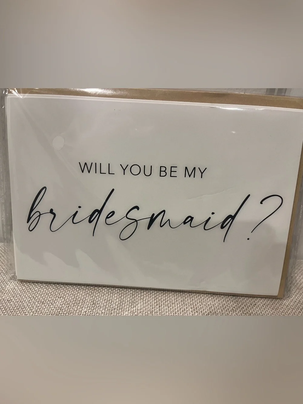 NEW WILL YOU BE MY BRIDESMAID CARDS WITH ENVELOPES- SET OF 6